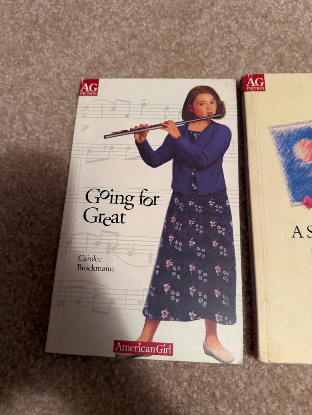 Lot of 2 American Girl Paperback Books "Going for Great" & "A Song for Jeffrey" - Picture 2 of 10